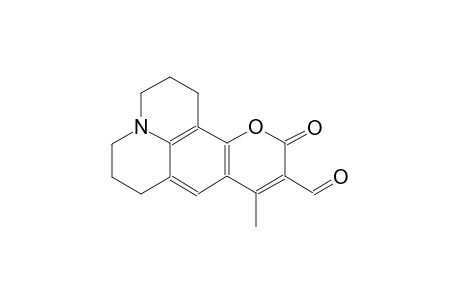 1H,5H,11H-[1]benzopyrano[6,7,8-ij]quinolizine-10-carboxaldehyde, 2,3,6,7-tetrahydro-9-methyl-11-oxo-