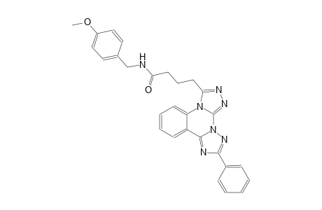 di[1,2,4]triazolo[4,3-a:1,5-c]quinazoline-3-butanamide, N-[(4-methoxyphenyl)methyl]-10-phenyl-