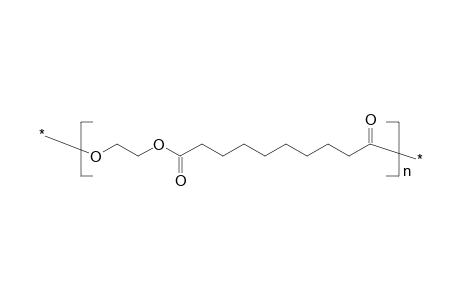 Poly(ethylene sebacate), polyester-2,10, poly(oxysebacoyloxyethylene)