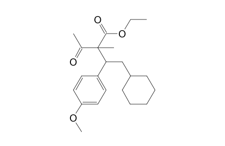 ethyl 2-acetyl-4-cyclohexyl-3-(4-methoxyphenyl)-2-methyl-butanoate