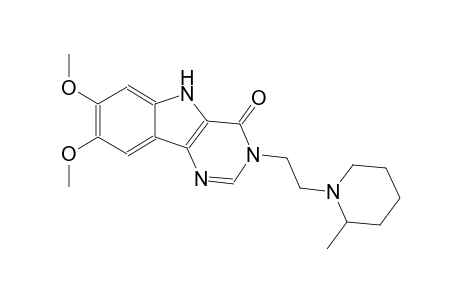 4H-pyrimido[5,4-b]indol-4-one, 3,5-dihydro-7,8-dimethoxy-3-[2-(2-methyl-1-piperidinyl)ethyl]-