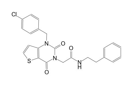 2-(1-(4-chlorobenzyl)-2,4-dioxo-1,4-dihydrothieno[3,2-d]pyrimidin-3(2H)-yl)-N-(2-phenylethyl)acetamide