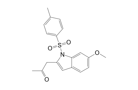 1-{6-Methoxy-1-[(4-methylphenyl)sulfonyl]-1H-indol-2-yl}acetone