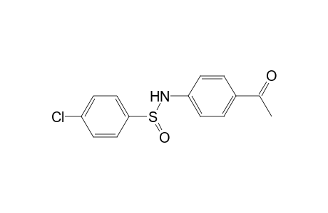 4-Chloranyl-N-(4-ethanoylphenyl)benzenesulfinamide