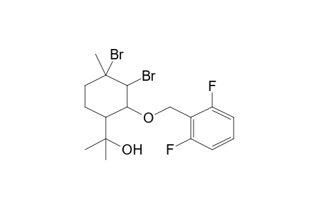 2-(3,4-Dibromo-2-[(2,6-difluorobenzyl)oxy]-4-methylcyclohexyl)-2-propanol