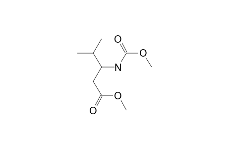 (R)-3-Amino-4-methyl-pentanoic acid, N-methoxycarbonyl-, methyl ester