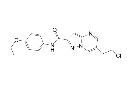 6-(2-chloroethyl)-N-(4-ethoxyphenyl)pyrazolo[1,5-a]pyrimidine-2-carboxamide