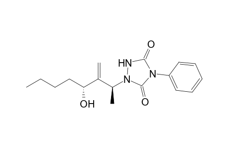 (2S*,4R*)-3-Methylene-2-(4'-phenyl-1',2',4'-triazolidine-3',5'-dion-1'-yl)octan-4-ol