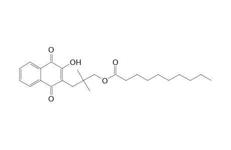 3-(3-Hydroxy-1,4-dioxo-1,4-dihydronaphthalen-2-yl)-2,2-dimethylpropyl decanoate