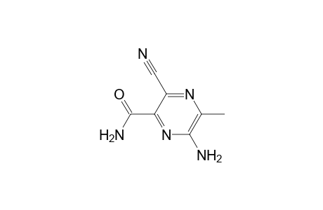 6-Amino-3-cyano-5-methylpyrazine-2-carboxamide