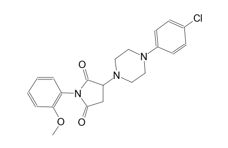 3-[4-(4-chlorophenyl)-1-piperazinyl]-1-(2-methoxyphenyl)-2,5-pyrrolidinedione