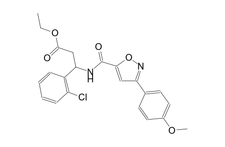benzenepropanoic acid, 2-chloro-beta-[[[3-(4-methoxyphenyl)-5-isoxazolyl]carbonyl]amino]-, ethyl ester