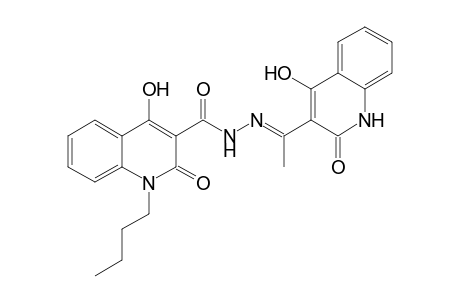 1-Butyl-4-hydroxy-2-oxo-1,2-dihydro-quinoline-3-carboxylic acid [1-(4-hydroxy-2-oxo-1,2-dihydro-quinolin-3-yl)-ethylidene]-hydrazide