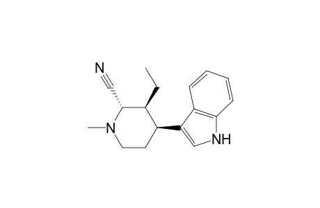 2-Piperidinecarbonitrile, 3-ethyl-4-(1H-indol-3-yl)-1-methyl-, (2.alpha.,3.beta.,4.beta.)-