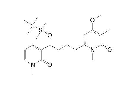 6-[4-[tert-butyl(dimethyl)silyl]oxy-4-(1-methyl-2-oxidanylidene-pyridin-3-yl)butyl]-4-methoxy-1,3-dimethyl-pyridin-2-one