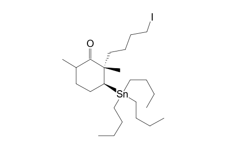 trans-2,6-Dimethyl-2-(4'-iodobutyl)-3-tributylstannylcyclohexanone