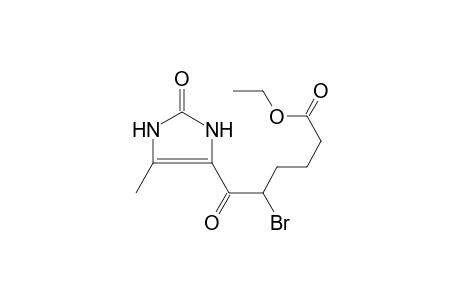 Ethyl 5-bromo-6-(5-methyl-2-oxo-2,3-dihydro-1H-imidazol-4-yl)-6-oxohexanoate