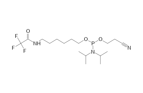 Diisopropyl-phosphoramidous acid 2-cyano-ethyl ester 6-(2,2,2-trifluoro-acetylamino)-hexyl ester