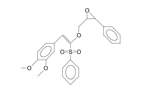 2,3-Epoxy-3-phenyl-propyl 2-(3,4-dimethoxy-phenyl)-1-phenylsulfonyl-vinyl ether