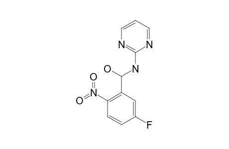 (5-FLUORO-2-NITROPHENYL)-(PYRIMIDIN-2-YLAMINO)-METHANOL