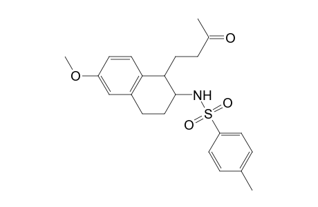 Benzenesulfonamide, 4-methyl-N-[1,2,3,4-tetrahydro-6-methoxy-1-(3-oxobutyl)-2-naphthalenyl]-
