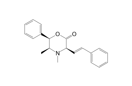 (3R,5S,6R)-4,5-dimethyl-6-phenyl-3-[(E)-2-phenylethenyl]-2-morpholinone