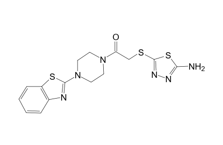 2-[(5-amino-1,3,4-thiadiazol-2-yl)sulfanyl]-1-[4-(1,3-benzothiazol-2-yl)piperazin-1-yl]ethanone