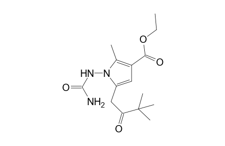 5-(3,3-Dimethyl-2-oxo-butyl)-2-methyl-1-ureido-1H-pyrrole-3-carboxylic acid ethyl ester