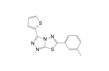 [1,2,4]triazolo[3,4-b][1,3,4]thiadiazole, 6-(3-methylphenyl)-3-(2-thienyl)-