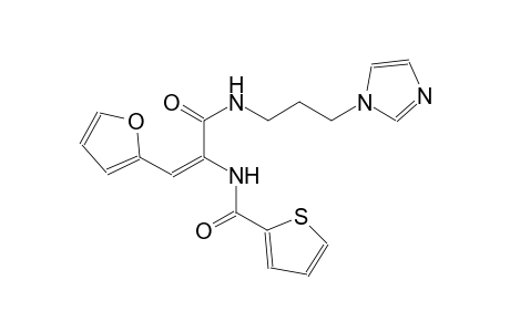 N-[(E)-2-(2-furyl)-1-({[3-(1H-imidazol-1-yl)propyl]amino}carbonyl)ethenyl]-2-thiophenecarboxamide