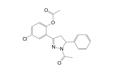 2-(1-acetyl-5-phenyl-4,5-dihydro-1H-pyrazol-3-yl)-4-chlorophenyl acetate