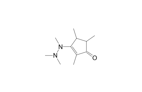 2,4,5-Trimethyl-3-(N,N',N'-trimethylhydrazino)cyclopent-2-en-1-one