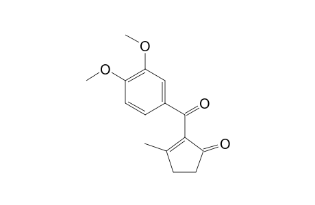 2-(3,4-Dimethoxybenzoyl)-3-methylcyclopent-2-en-1-one