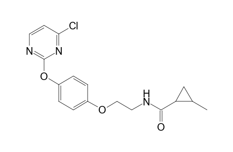 Cyclopropanecarboxamide, N-[2-[4-[(4-chloro-2-pyrimidinyl)oxy]phenoxy]ethyl]-2-methyl-