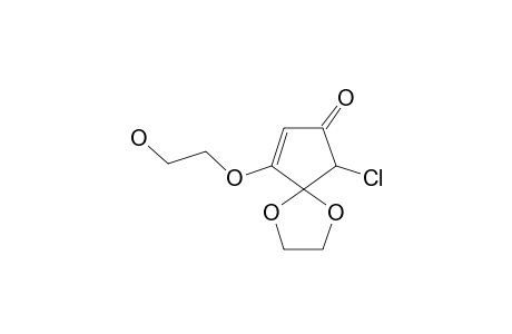 6-(2-HYDROXYETHYLOXY)-9-CHLORO-1,4-DIOXASPIRO-[4.4]-NON-6-EN-8-ONE