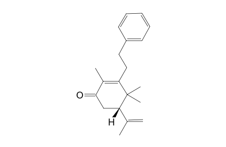 (5S)-5-isopropenyl-2,4,4-trimethyl-3-phenethyl-cyclohex-2-en-1-one