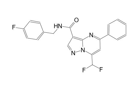 7-(difluoromethyl)-N-(4-fluorobenzyl)-5-phenylpyrazolo[1,5-a]pyrimidine-3-carboxamide