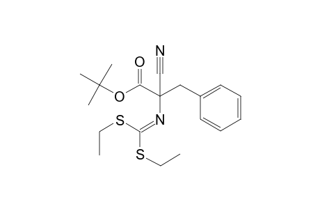 tert-Butyl 2-[Bis(ethylthio)methyleneimino]-2-cyano-3-phenylpropanoate