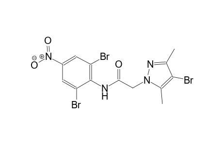 1H-pyrazole-1-acetamide, 4-bromo-N-(2,6-dibromo-4-nitrophenyl)-3,5-dimethyl-