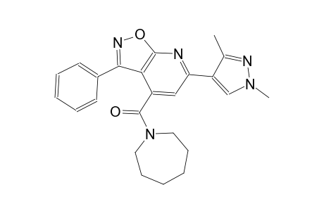 isoxazolo[5,4-b]pyridine, 6-(1,3-dimethyl-1H-pyrazol-4-yl)-4-[(hexahydro-1H-azepin-1-yl)carbonyl]-3-phenyl-