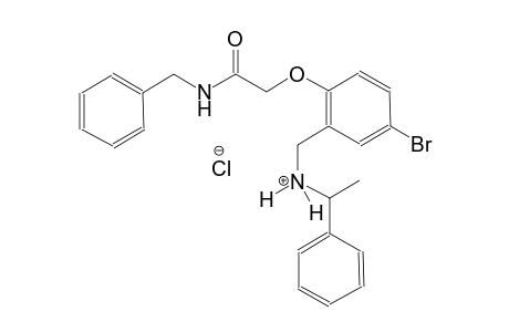 N-{2-[2-(benzylamino)-2-oxoethoxy]-5-bromobenzyl}-1-phenylethanaminium chloride