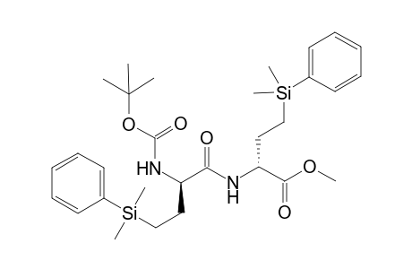 (2R)-2-[[(2R)-2-(tert-butoxycarbonylamino)-4-[dimethyl(phenyl)silyl]butanoyl]amino]-4-[dimethyl(phenyl)silyl]butyric acid methyl ester