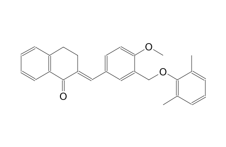 (2E)-2-{3-[(2,6-dimethylphenoxy)methyl]-4-methoxybenzylidene}-3,4-dihydro-1(2H)-naphthalenone