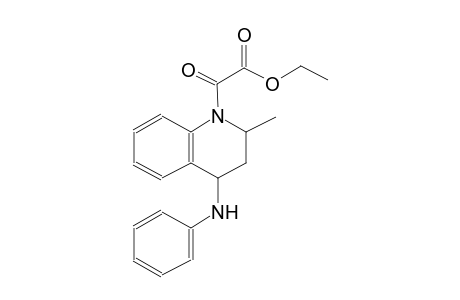 1-quinolineacetic acid, 1,2,3,4-tetrahydro-2-methyl-alpha-oxo-4-(phenylamino)-, ethyl ester