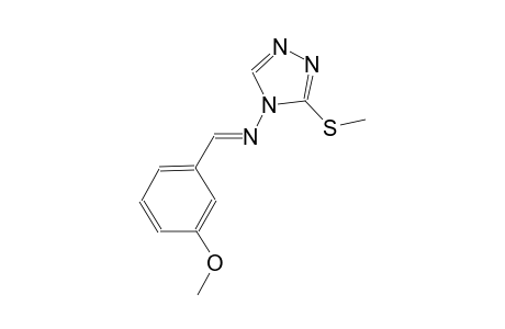 N-[(E)-(3-methoxyphenyl)methylidene]-3-(methylsulfanyl)-4H-1,2,4-triazol-4-amine