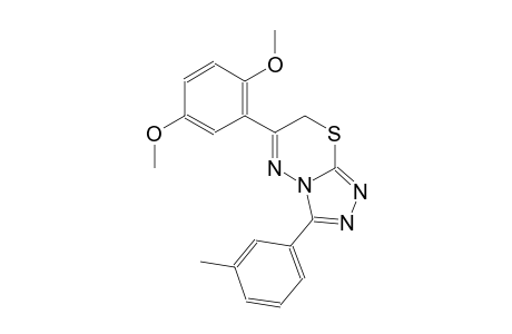 6-(2,5-dimethoxyphenyl)-3-(3-methylphenyl)-7H-[1,2,4]triazolo[3,4-b][1,3,4]thiadiazine