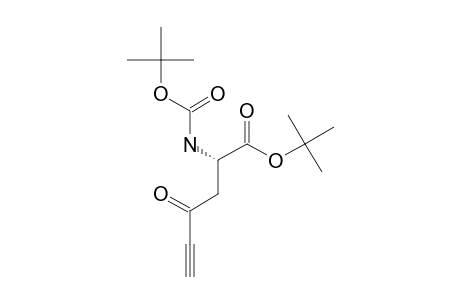 (S)-2-TERT.-BUTOXYCARBONYLAMINO-4-OXOHEX-5-YNOIC-ACID-TERT.-BUTYLESTER