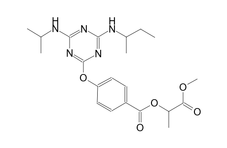 2-methoxy-1-methyl-2-oxoethyl 4-{[4-(sec-butylamino)-6-(isopropylamino)-1,3,5-triazin-2-yl]oxy}benzoate