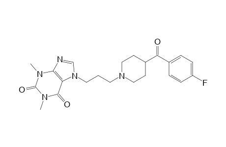 7-{3-[4-(p-fluorobenzoyl)piperidino]propyl]theophylline