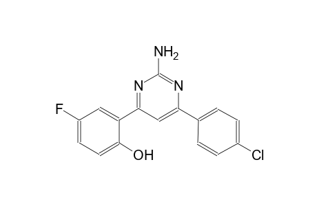 2-[2-amino-6-(4-chlorophenyl)-4-pyrimidinyl]-4-fluorophenol